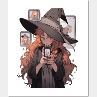 Witch girl Posters and Art